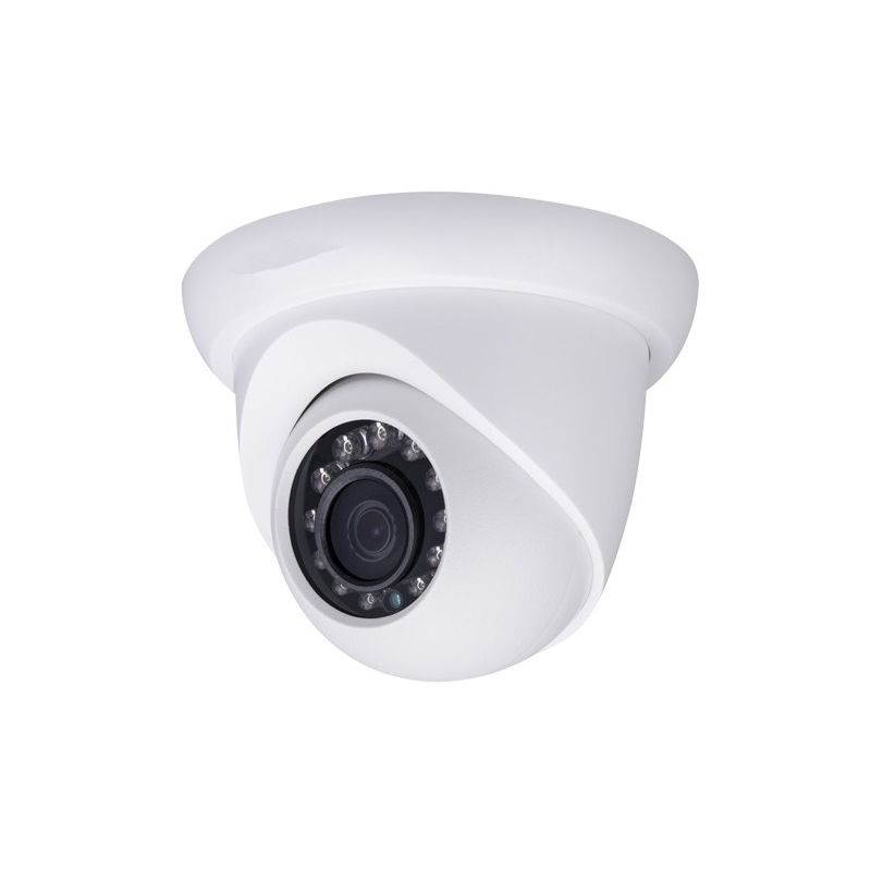 

Dahua - Cámara IP Domo, resolución 4Mpx, ONVIF, óptica fija 2.8mm, visión nocturna 30m, exterior, PoE