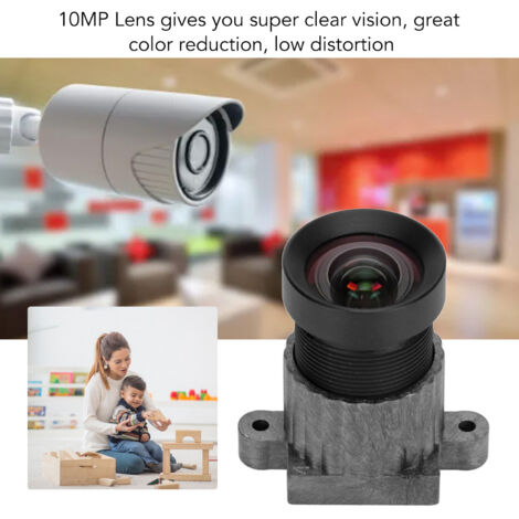 Cámara IP gran angular de 10 MP con lente ojo de pez M12 de 4,35 mm