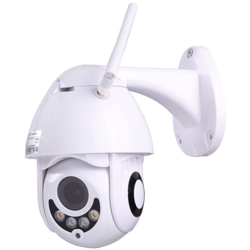 

Cámara IP WiFi motorizada Exterior 1080P ONVIF Audio bidireccional Micro SD Android IOS PC software incluido vision nocturna - Jandei