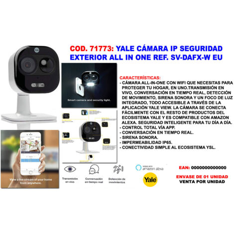 Cámara IP Yale seguridad exterior todo en uno