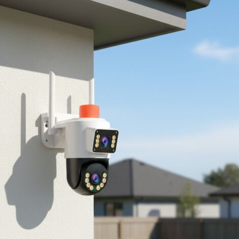 Cámara PTZ inteligente con Wi-Fi de 4 MP y doble antena