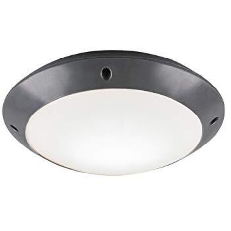 CAMARO PLAFONIERA DA ESTERNO METACRILATO ANTRACITE D. 26CM IP54 1 LUCE ATTACCO E27