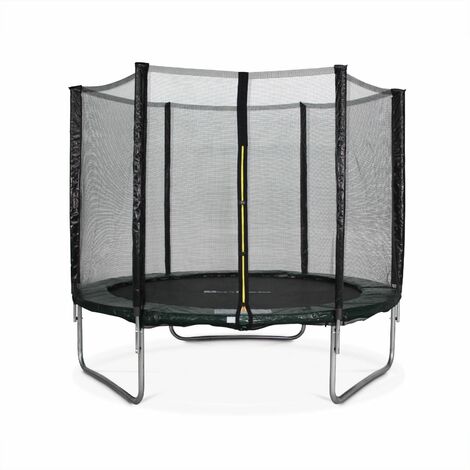 Camas elásticas 245 cm, trampolín para niños, hasta 100 kg, Verde, Pluton