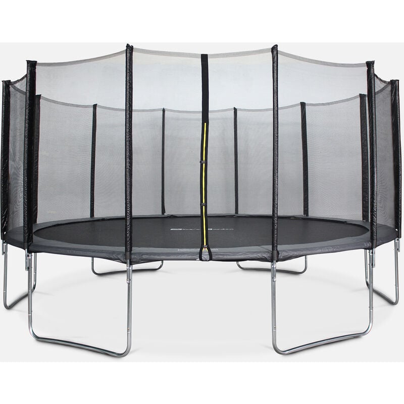 

Alice's Garden - Cama elástica 490 cm, Trampolín para niños, aguanta hasta 150 kg (estructura reforzada). Incluye: red de protección- JUPITER - Gris