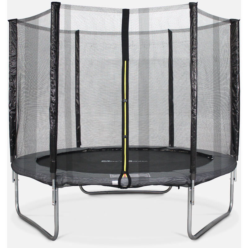 

Alice's Garden - Cama elástica 245 cm, Trampolín para niños gris, aguanta hasta 100 kg (estructura reforzada). Incluye: red de protección PLUTON