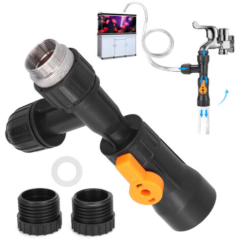 Cambia acqua per acquario, i migliori ricambi per il cambia acqua per acquario con aspirapolvere, rubinetto per fissaggio pinna di pitone per adattatore per acquario.