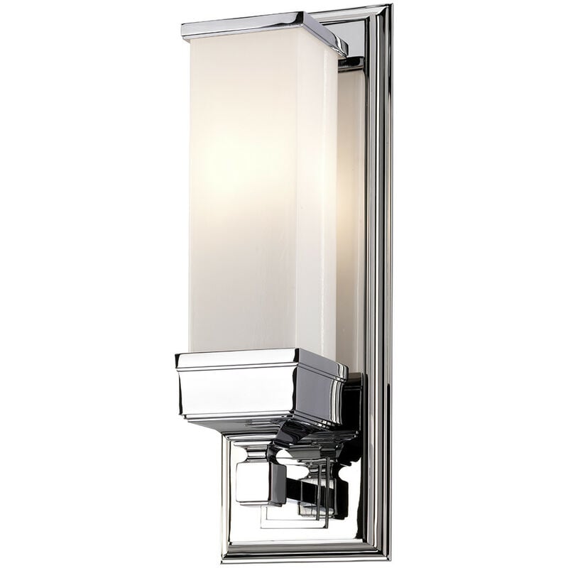 Cambridge - 1 Light Bathroom Wall Light Polished Chrome IP44, G9 - Elstead