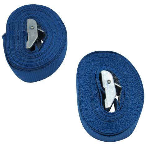 Cambuckle Tie Down Straps 25MM 450KG 5M x2 (Lashing Cargo Straps Secure Hold Cam)