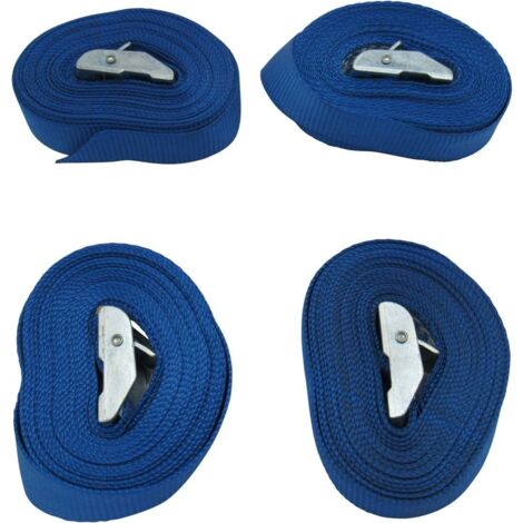 Cambuckle Tie Down Straps 25MM 450KG 5M x4 (Lashing Cargo Straps Secure Hold Cam)