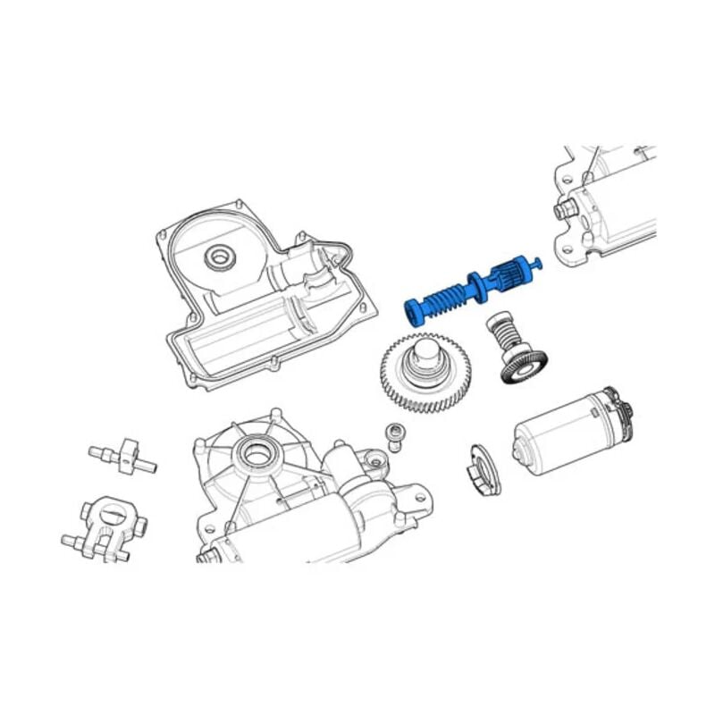 Pièce détachée vis sans fin deuxième réduction frog-j 119ria067 - Came