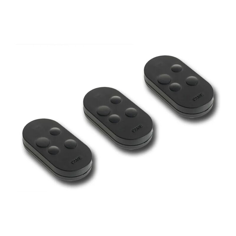 3 x télécommande 4 canaux code fixe noire topd4fks 806ts-0102 - Came