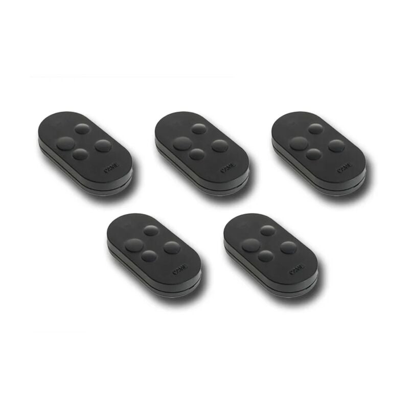 5 x télécommande 4 canaux code fixe noire topd4fks 806ts-0102 - Came