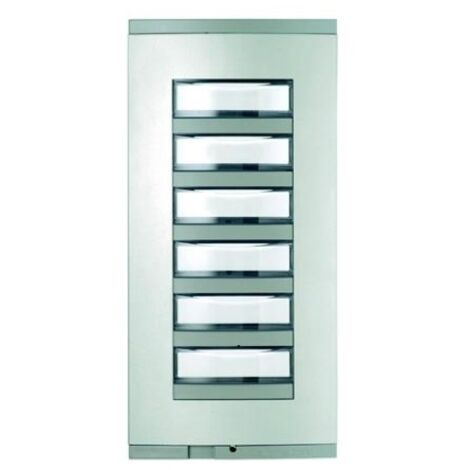came bpt boîtier de commande gris clair 6 boutons hep/306 gh 60099300