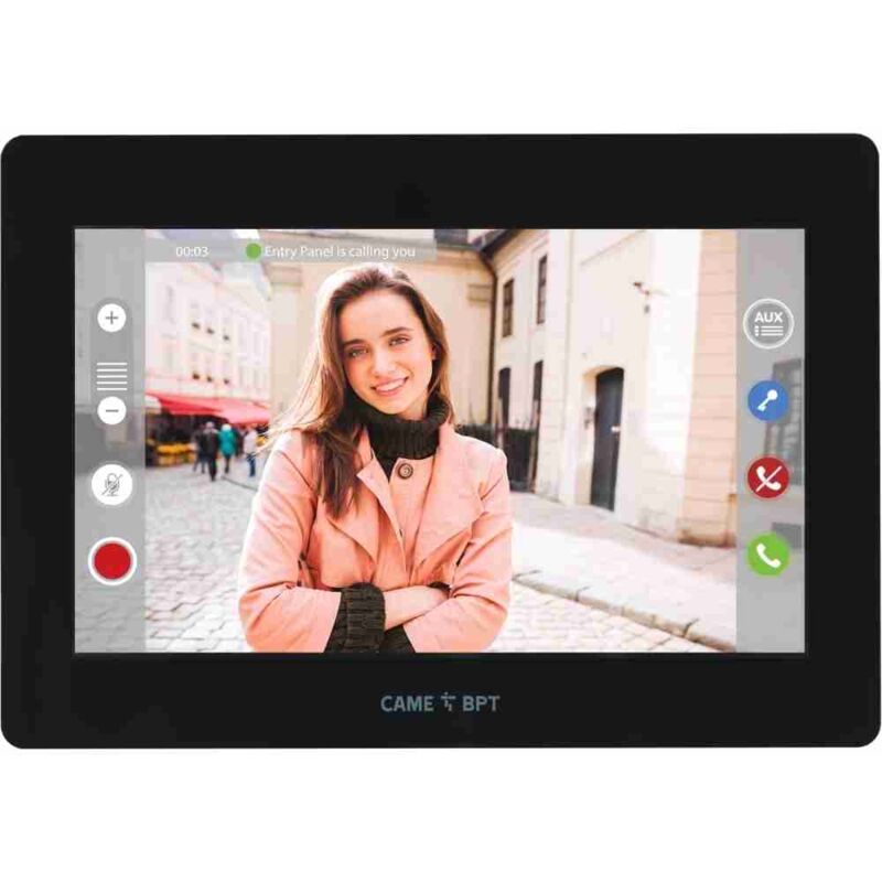 Interphone vidéo mains libres X2 Came bpt xts 7 bk wifi 840CH-0040 Poste intérieur