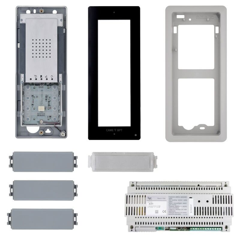 Kit d'interphone BPT base installation avec platine de rue thangram système 2 fils