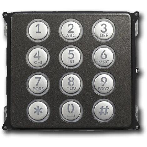 came bpt plaque frontale module clavier zamak peint mtmfnavr-ma 840xc-0290