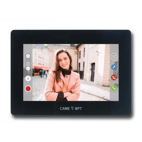 came bpt vidéophone mains libres full touch noir xts 7 bk wifi 840ch-0040