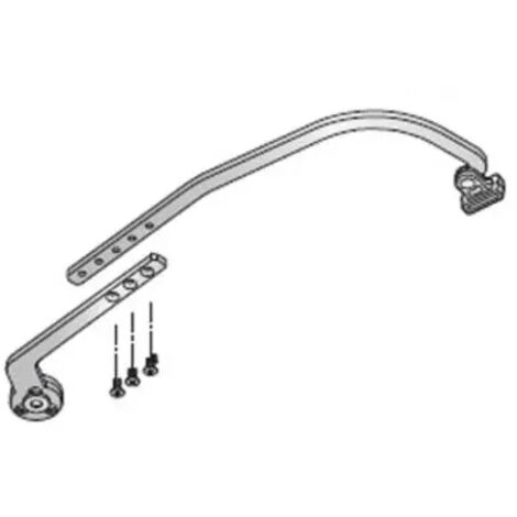 came bras de transmission courbé gauche réglable voilà 001vlr08sx vlr08sx