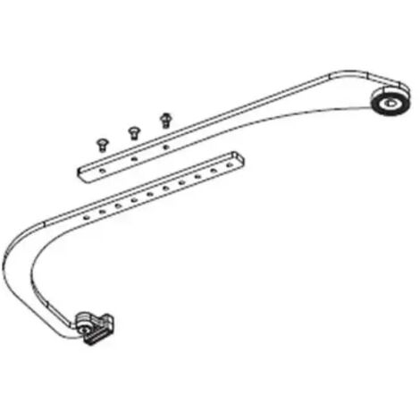 came bras de transmission courbé gauche réglable voilà 001vlr09sx vlr09sx
