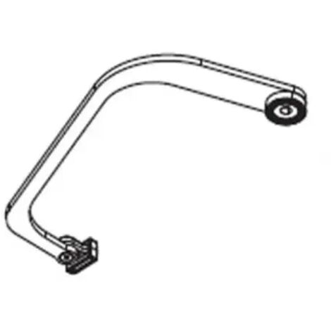 came bras de transmission courbé gauche voilà 001vlr10sx vlr10sx