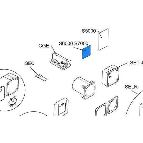 Came – Joint de clavier pour sélecteurs S6000 et S7000 – Étanchéité optimale – Référence 119RIR456