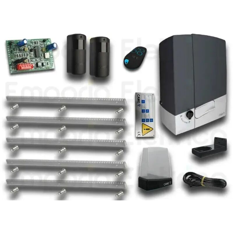 Kit automatisme bxv plus 801ms-0580+5 mt crémaillère galvanisée emp8k01ms-057cremz5 - Came