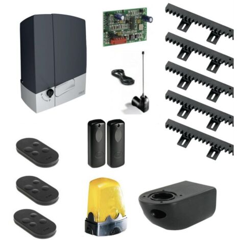 CAME Kit Automatisme de portail coulissant BXV400 + 5m cremaillere + 2 Top Connect + TopA433EN