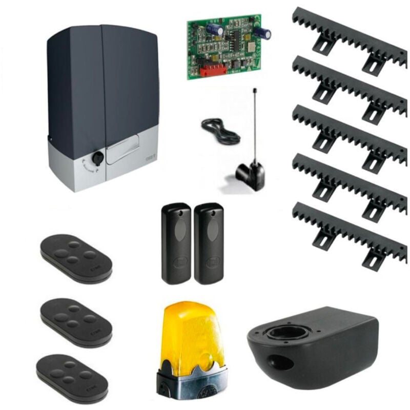 Kit Automatisme de portail coulissant BXV6 + 5m cremaillere + 1 TopA433EN + 2 Top Connect 600KG 24V BXV600 - Came