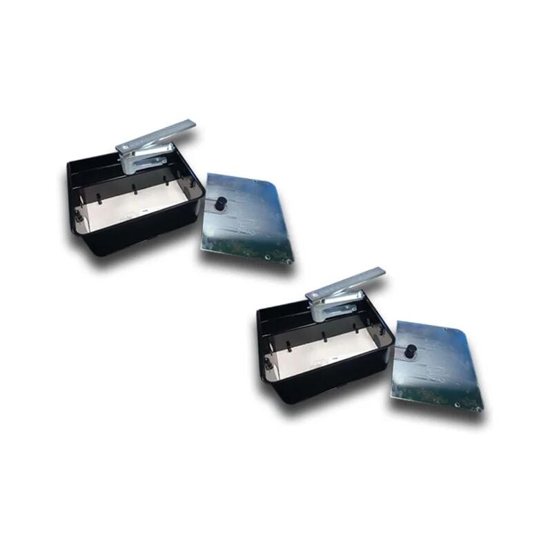 Kit 2 x caisson de fondation en acier frog-cfn kit 001u1985fr u1985fr - Came