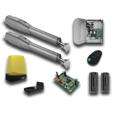 Came – Kit de motorisation de portail 24V pour vantaux jusqu'à 3m et 400kg – Moteur en acier et aluminium – 8K01MP024