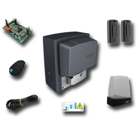 Came – Kit de motorisation de portail 1U2933 – Moteur 801MS-0090 – Charge max 1800 kg – Longueur max 20 m – Émetteur 4 canaux 433,92 MHz - u2933