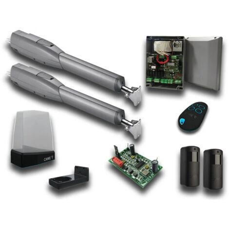 Came – Kit de motorisation de portail 24V pour vantaux jusqu'à 3m et 400kg – Moteur avec encodeur – Système de déverrouillage à distance – 8K01MP048