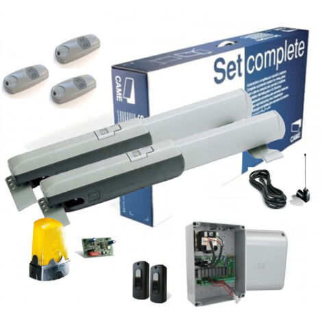 Came – Kit de motorisation de portail à 2 battants – Moteur 230V AC – Charge max 600kg – Longueur vantail max 3m – Électrofrein pour sécurité