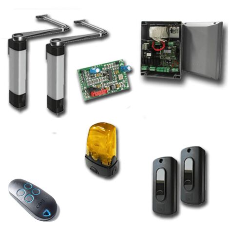 Came – Kit de motorisation pour portail battant – Charge 100 kg – Longueur de vantail 1,8 m – Système de déverrouillage sécurisé