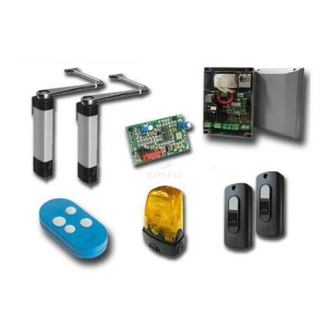 Came – Kit de motorisation pour portail battant – Longueur 1,8m – Poids 100kg par vantail – Électronique à encodeur – 8K01MB015