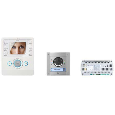 Came – Kit portier vidéo MTM + BIANCA avec convertisseur – Vision nocturne – Installation encastrée ou en applique – Indice de protection IP54 – 8K40CF004