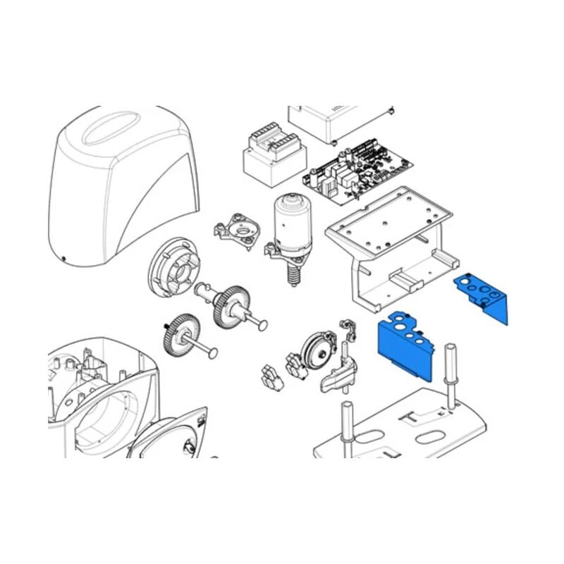 Pièce détachée boîte protection intérieurs bx 119ribx051 - Came