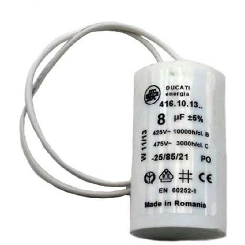 Pièce détachée condensateur 8 mF avec câbles ats50ags 119rir291 - Came