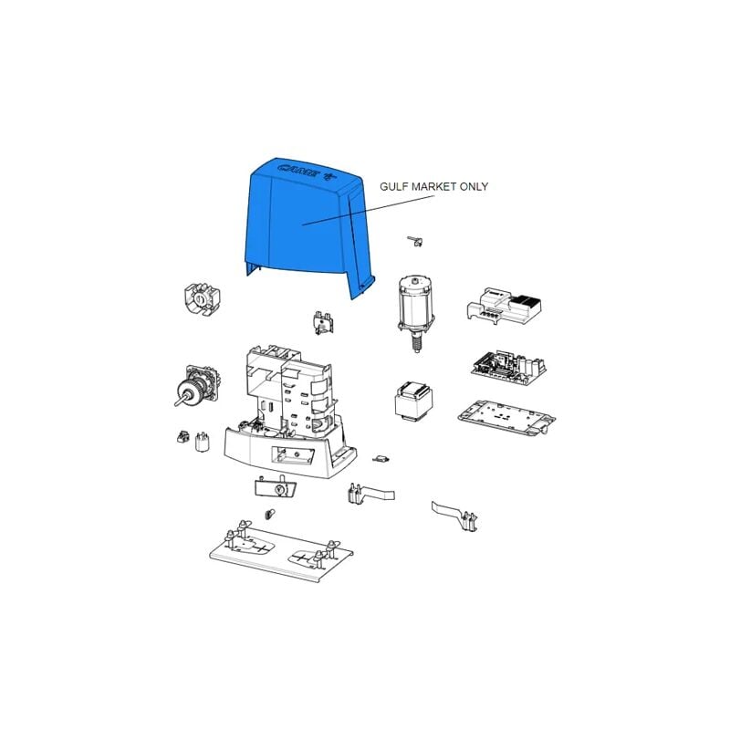 Pièce détachée couvercle gris ral 7024 bkv 88001-0196 - Came