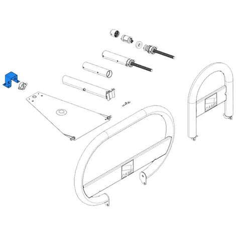 came pièce détachée support de fixation moteur unipark 119riu002
