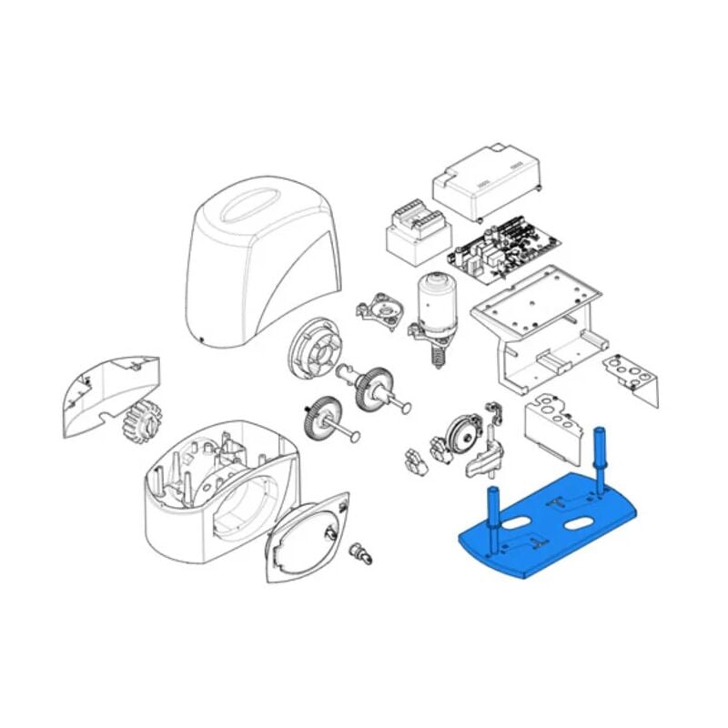 

repuesto base de anclaje motorreductor bx 119ribx049 - Came