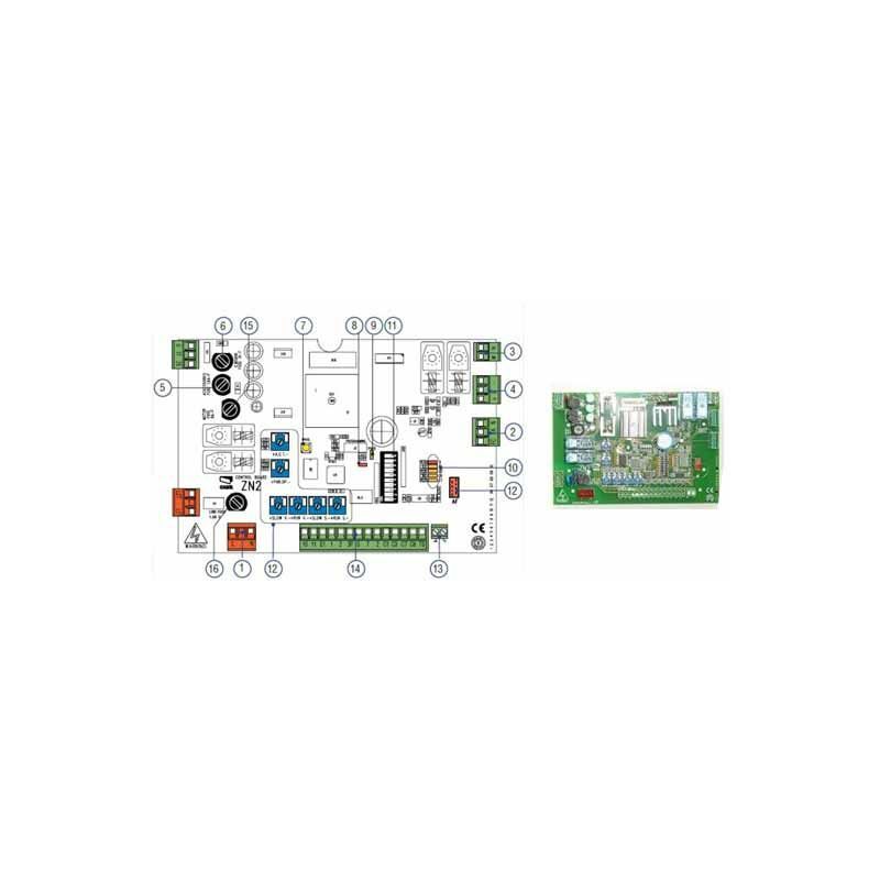 

Tarjeta electronica de reemplazo CAME ZN2 BX-243 24V