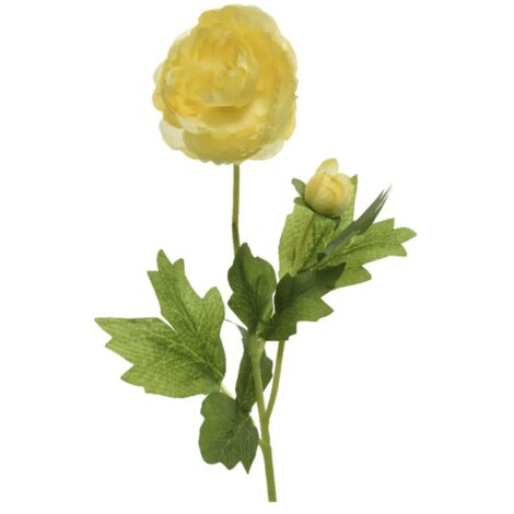 CAMELIA GIALLA ARTIFICIALE 10X8X57CM ARREDO DECOR
