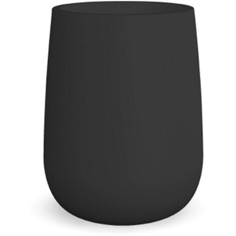CASARIA® Set 2 XXL Bloempotten 42l 63x40cm Kunststof Hoog Rond Vorstbestendig Incl. Binnenpot Bloembak Plantenbak Antraciet