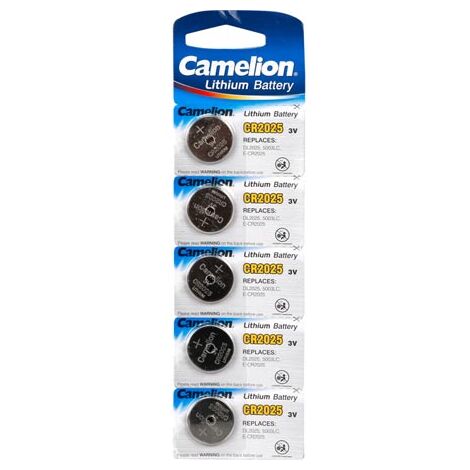 Camelion 59802 - Pack de 5 Pilas de Litio universales (3 V, 170 mAh)