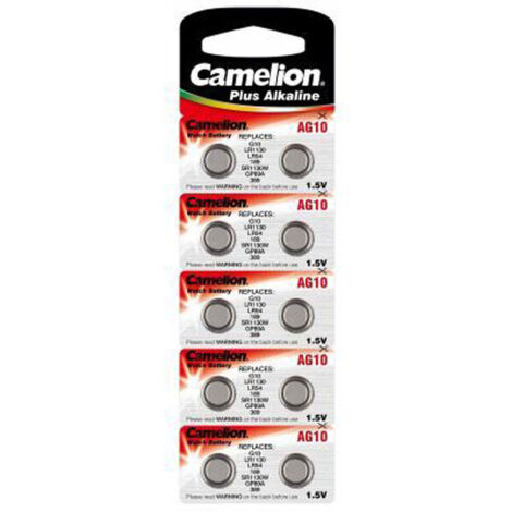Camelion AG10 10 Unité (Lot de 10)