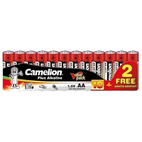 Camelion ALCALINE AA / LR6 1.5 V PACK PROMO (10+2 pcs) - 2800 mAh
