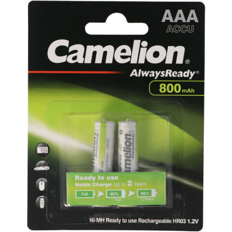 Camelion Always Ready NiMH Akku AAA 800mAh