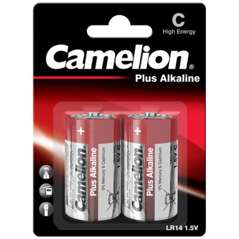 CAMELION Baby-Batterie, Plus-Alkaline, LR14, 2 Stück