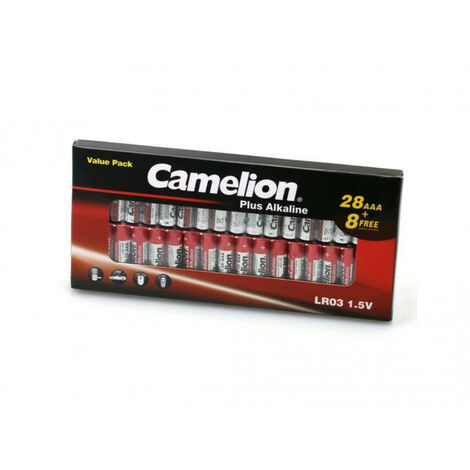 Camelion Battery Plus Alkaline LR03 Micro AAA (28+8 pcs.) (11028803)